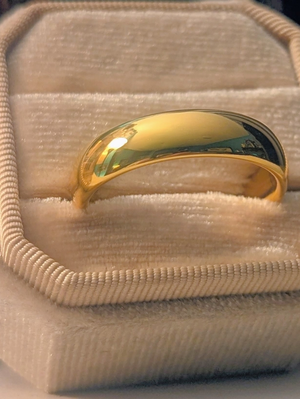 18K Gold Tungsten Classic Polished 6MM Band Ring Size 12.5